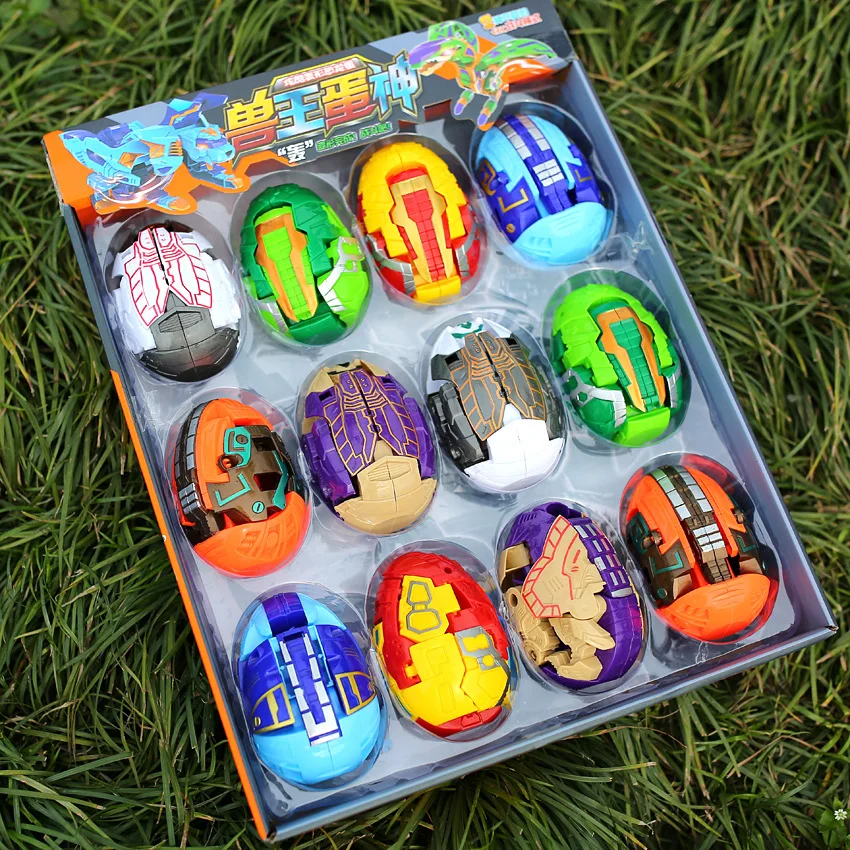YIWU AULLAN Educational Toys Dinosaur Robot Action Figure Dinosaur  Eggs Toys Deformed Transform Dinosaur Egg