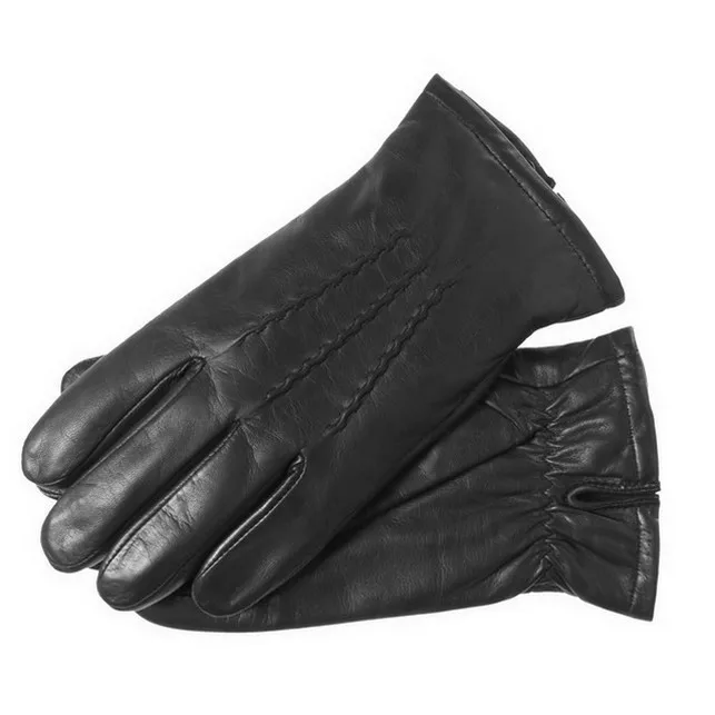 Custom Genuine Leather Gloves for Men/Fashion Leather Men Winter Gloves