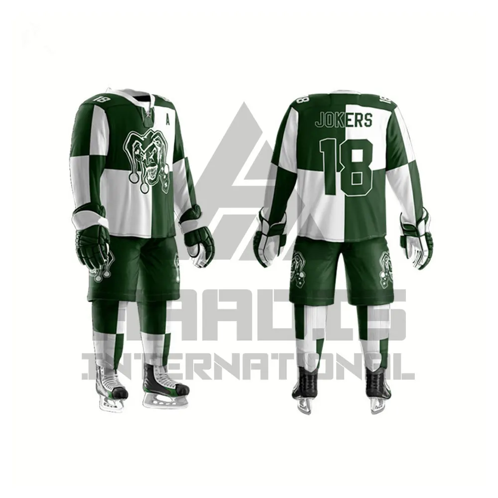 Custom Made Ice Hockey Uniform Plain Ice Hockey Uniform New Design Lightweight Ice Hockey Uniform