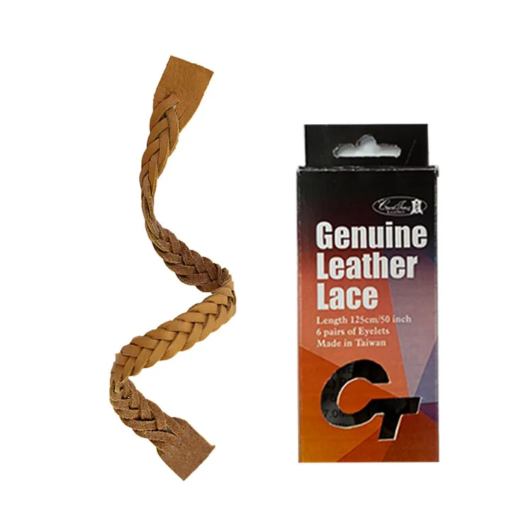 Бесплатный образец, плоский плетеный браслет из 100% натуральной воловьей кожи