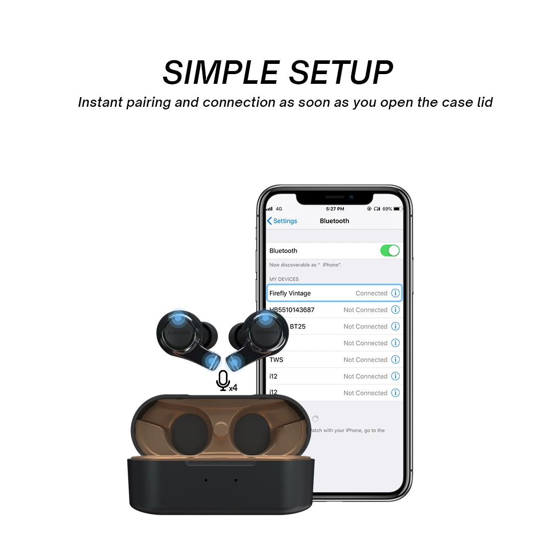 V5.2 Bluetooth Headphones Transparency Mode APTX Low Latency Gaming Headset with Mic TWS Earbuds Mono Earphone Wholesale Price