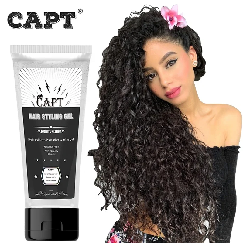 Best Styling Curly Hair Glue Wax Gel Product Manufacturer Man Moisturizing Edge Extra Hold