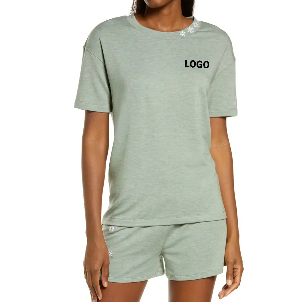 Женский трикотажный спортивный костюм, Повседневный пуловер с круглым вырезом и брюки, комплект из 20 предметов, весна