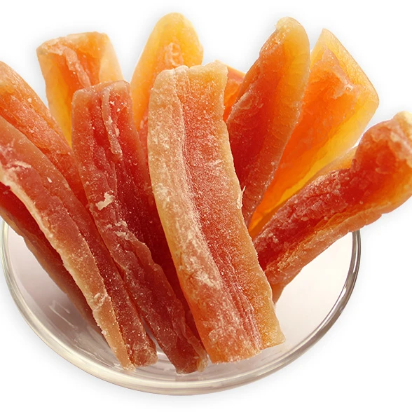 No-addition dried papaya fruit slices