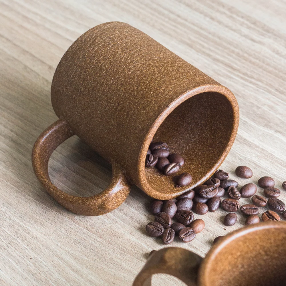  Пользовательская биоразлагаемая чайная кружка деревянная пластиковая с ручкой 2021