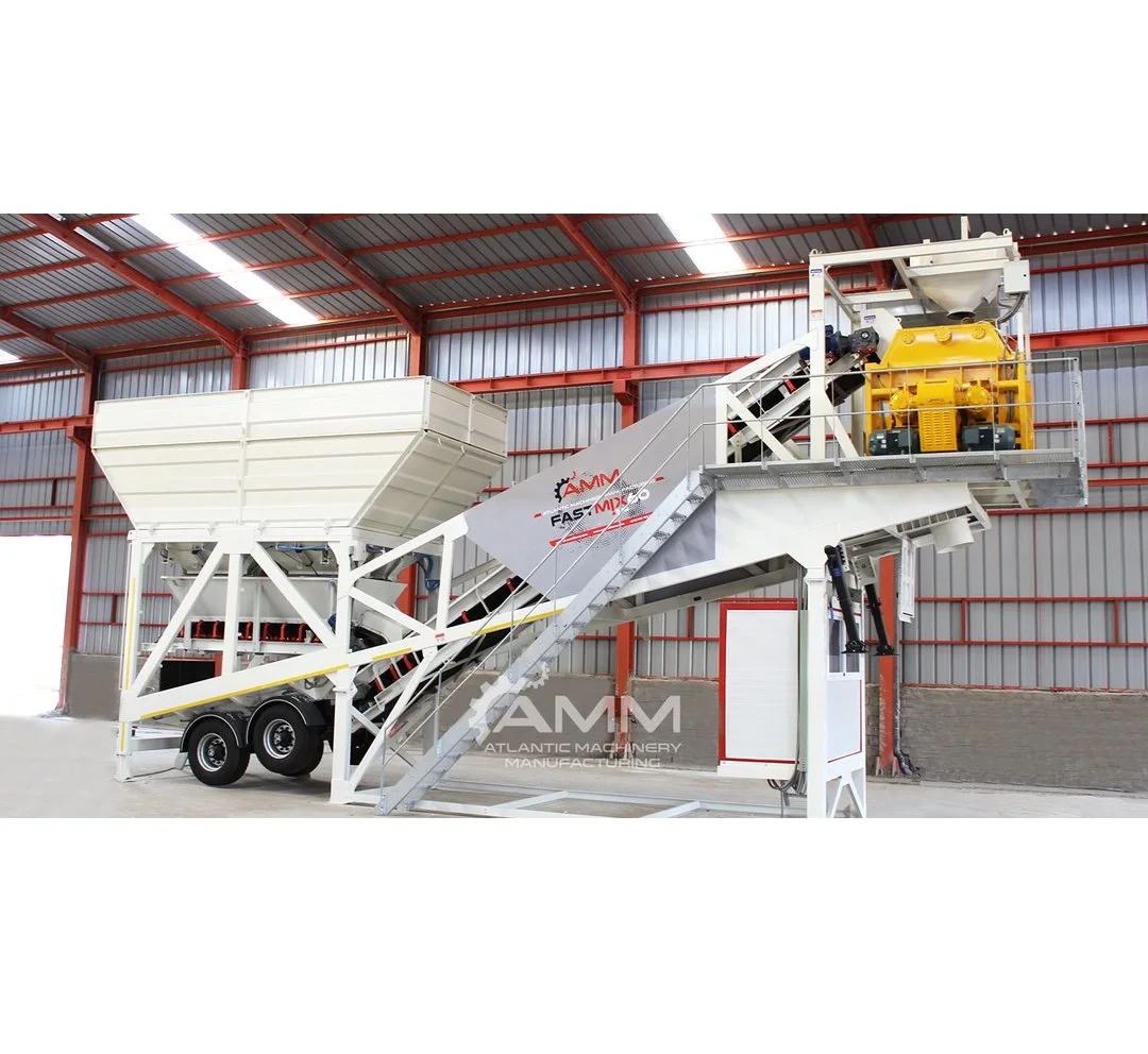 HIGH QUALITY FASTMIX 100MB MOBILE CONCRETE BATCHING PLANT FOR SALE