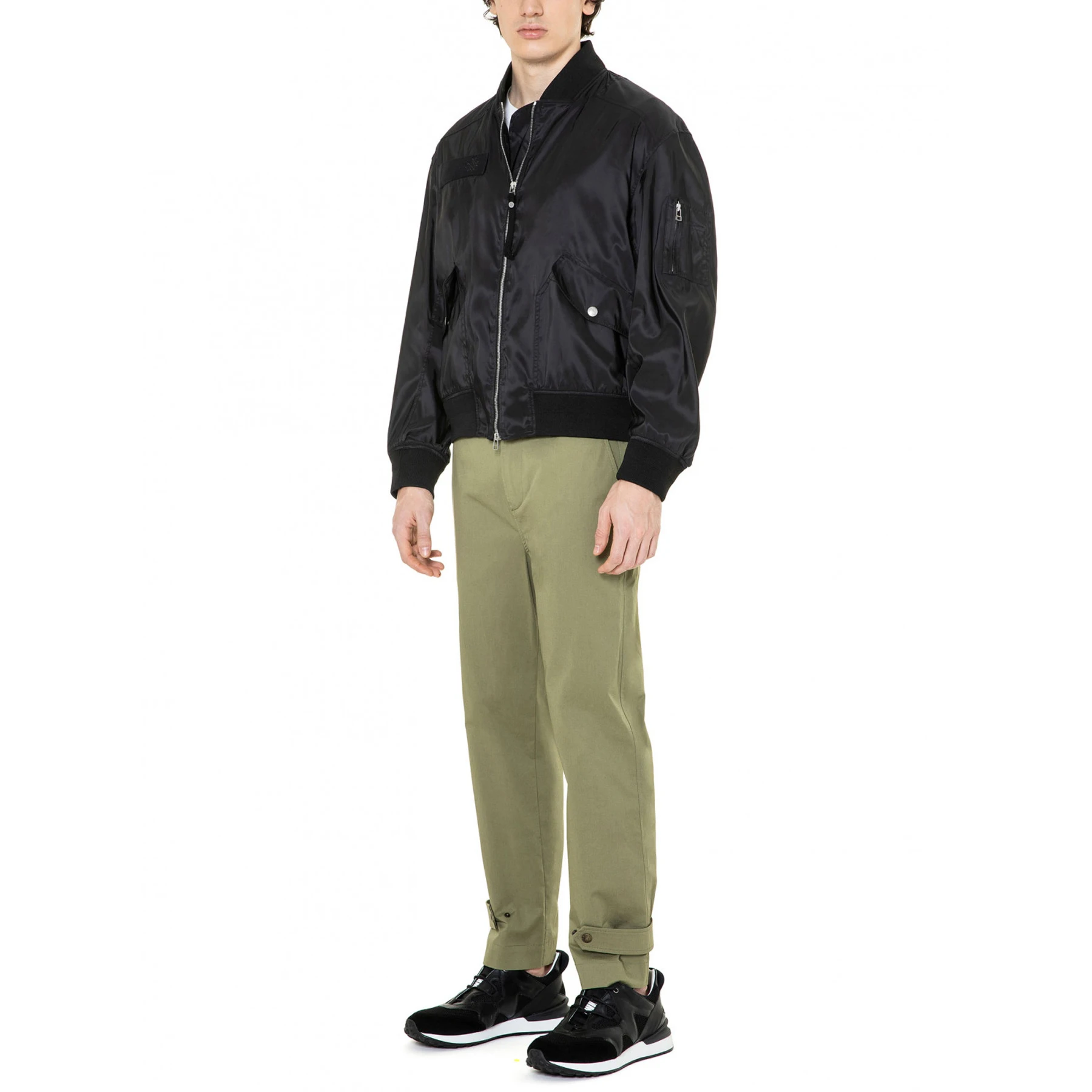 Spring Autumn Casual Solid Fashion Slim Bomber Jacket Men Overcoat