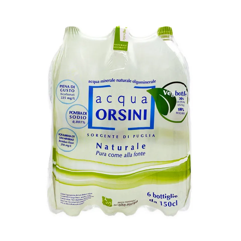 Итальянская бутылка для воды Orsini VegBottle 6 бутылок 150cl минеральная вода готов к отправке высокое