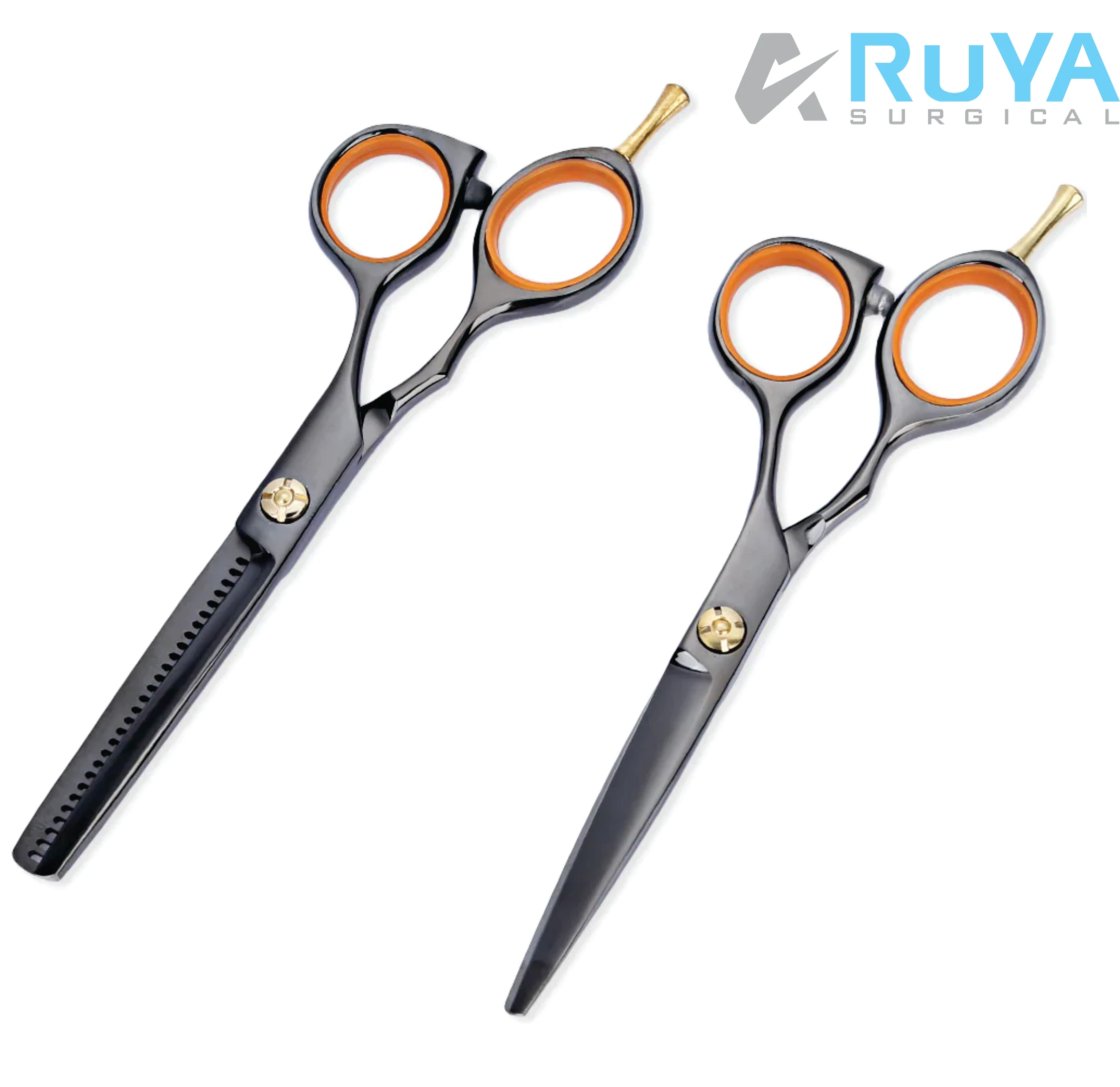 Blue Hairdressing Thinning Shears Scissors 440c Barber Hair Cutting Scissors J2 Steel Scissors 7 Inch Barber ProfessionalSsissor