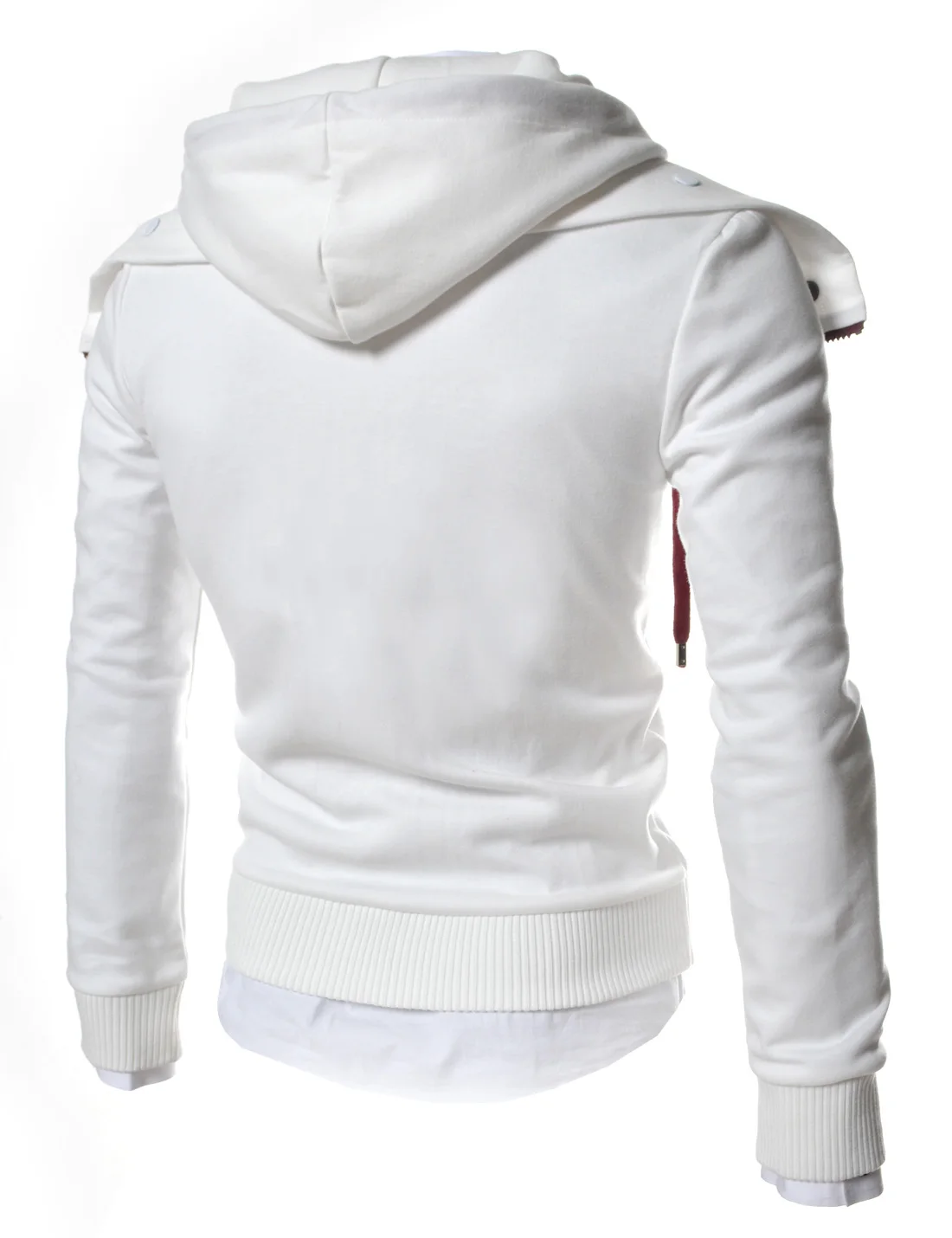 Толстовки с капюшоном индивидуальный дизайн многоцветная Высококачественная куртка воротником-хомутом и двойной молнией мужские толстовки