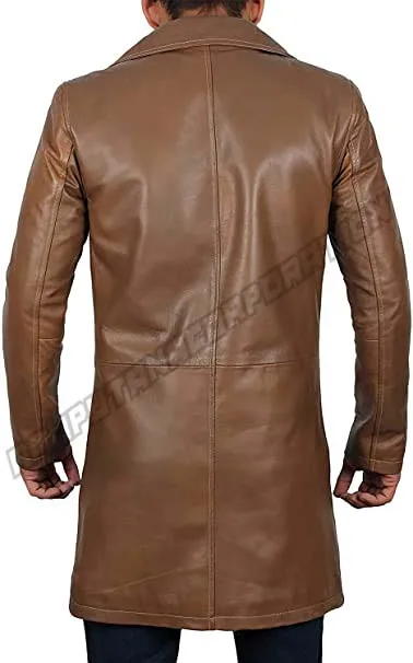 Slim Fit Mens - Leather Coats Men For Winter Arrival 2022 High Quality Custom Logo Long Coat for Men