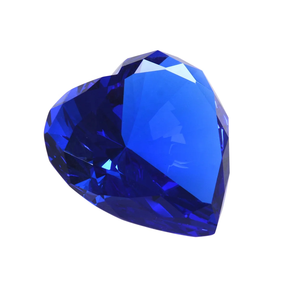 caketop glass crystal heart diamond wedding favor souvenir paperweight giveaway presents office home decor