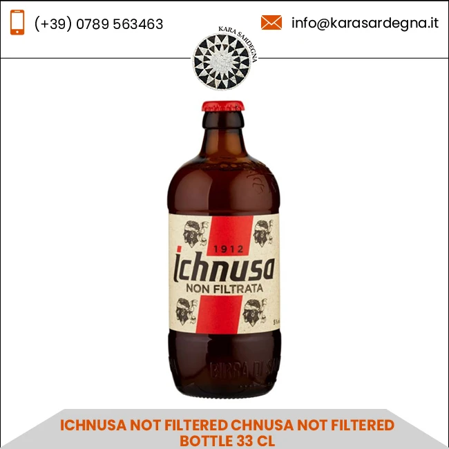 Ichnusa не отфильтрованная Chnusa бутылка не отфильтрованная 33 CL цена на пиво