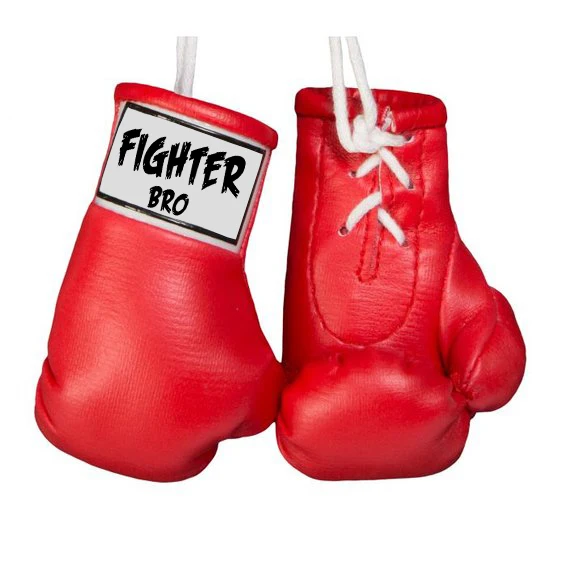 Best Sale Boxing Gloves Keychain Hanging on Mirror PU Leather Boxing Gloves Keychain with Your Own Logo(PayPal Available)