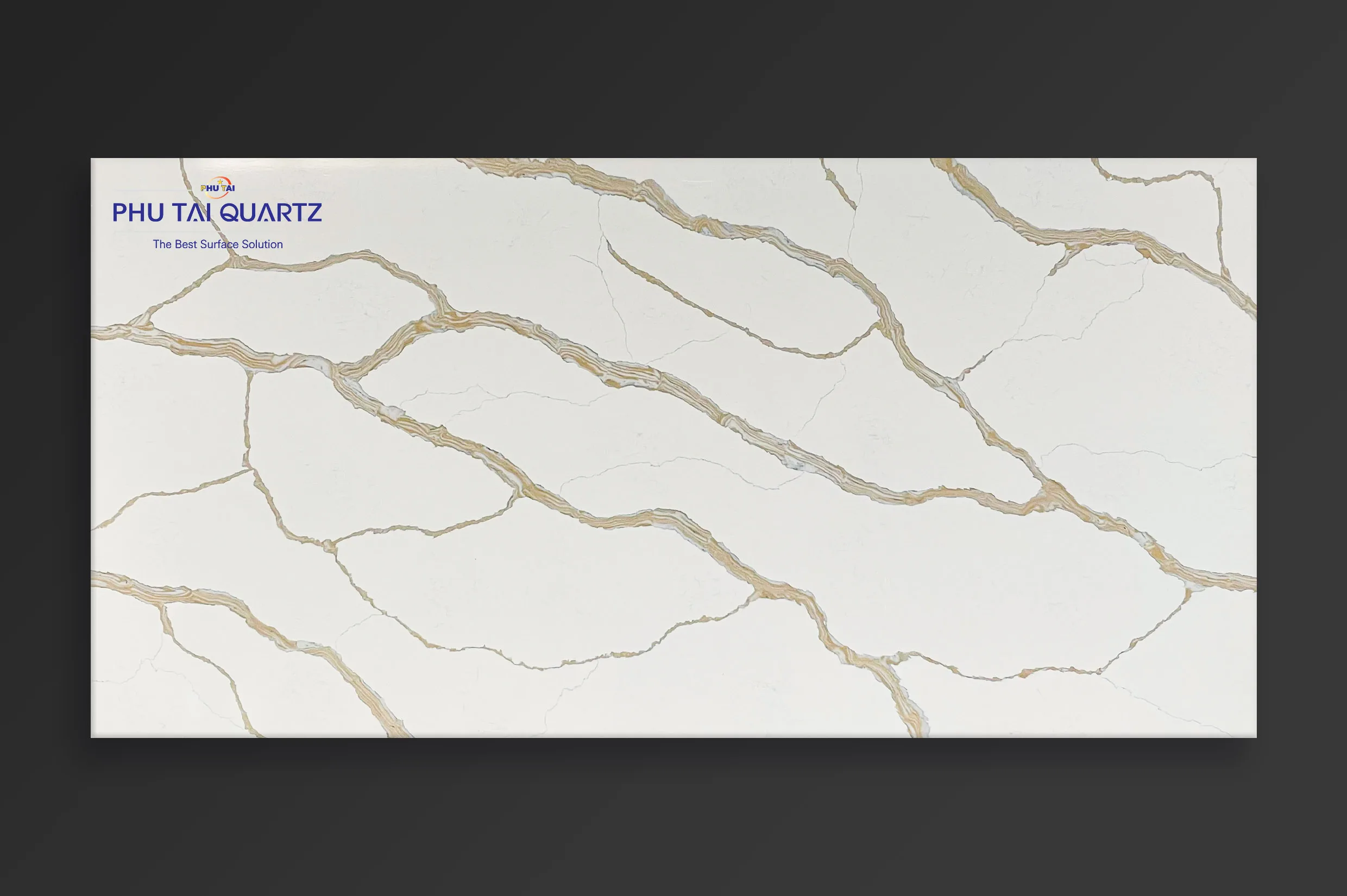 Кварц Calacatta Etna PT 902 полированная плита высокого качества для внутренней отделки стен и кухонных столешниц от Phutai