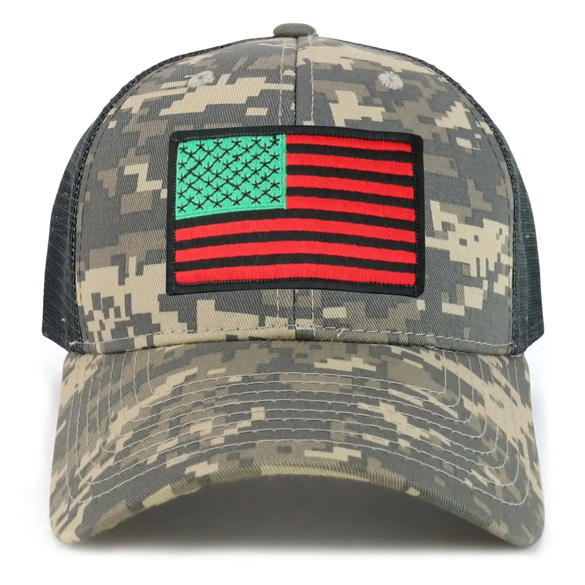 American Flag Patch 6 Panels Trucker Hats Gorras, Custom Logo Branded Yupoong Sports Caps, OEM Vietnam Headwear Caps Hats