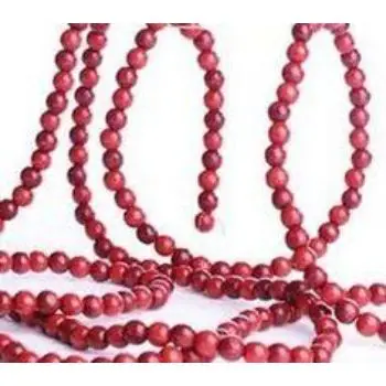 Высококачественная деревянная гирлянда с бусинами Курта Адлера 9 футов бордового цвета 2 упаковки 3 производитель самодельных изделий ручной работы из Индии