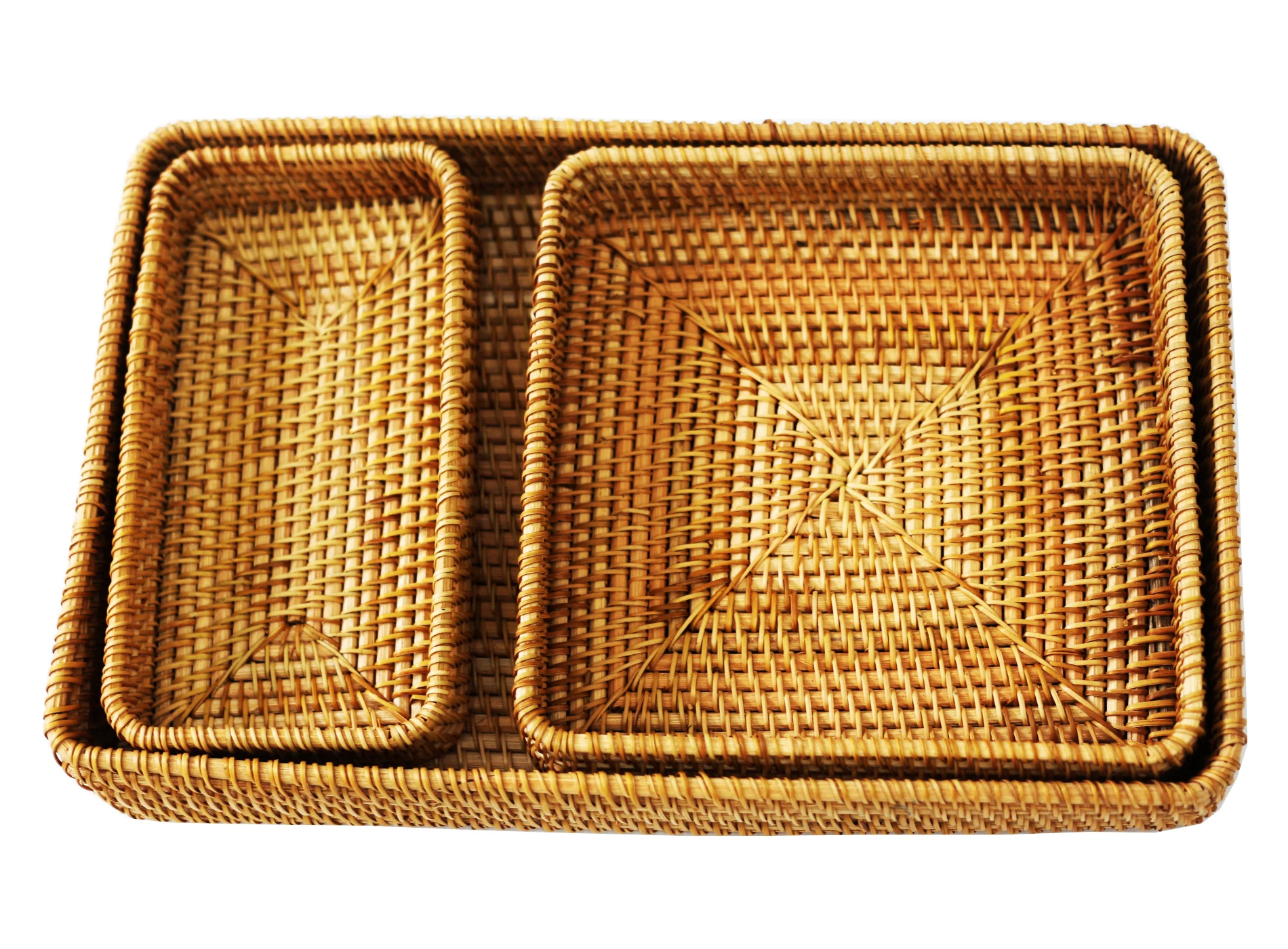 Лоток для хранения массового производства домашний декор корзина плетеная из ротанга ручной работы хлеба фруктов еды завтрака