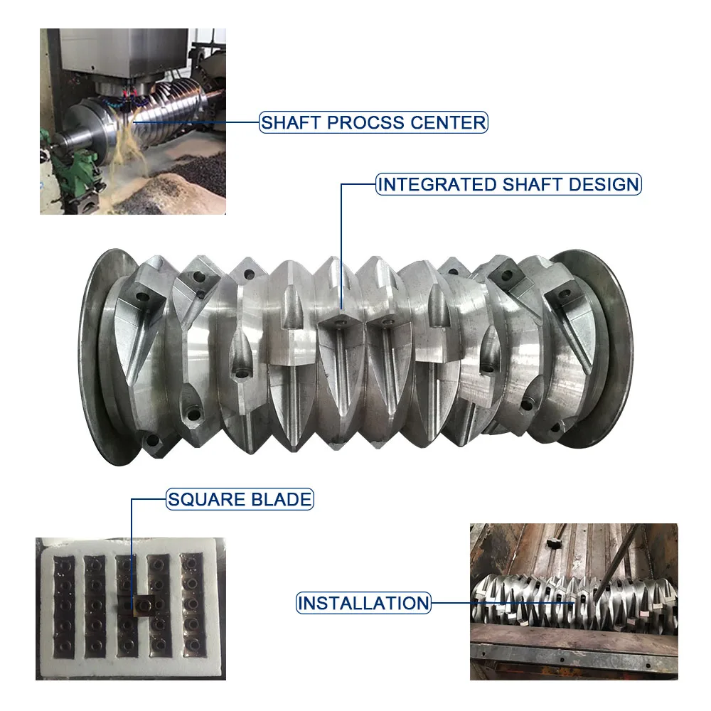 MUYBIEN Single Shaft Design Film/Waste Package/Cloth/Textile Shredder