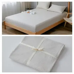 Fitted sheet single bed 100% cotton jersey soft bedsheet customization manufacturer wholesale