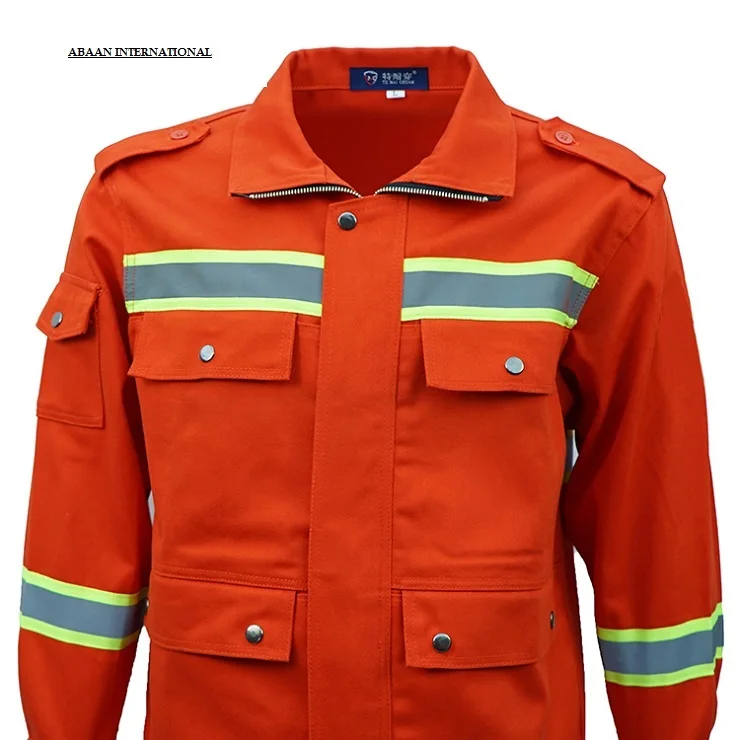 High quality fireproof industrial safety flame retardant reflective tape apparel coverall