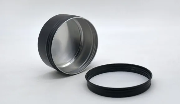 Wholesale In Stock 30ml 1oz High Quality Metal Candle Box Empty Cosmetic Jar Round Tin Can With Screw Top