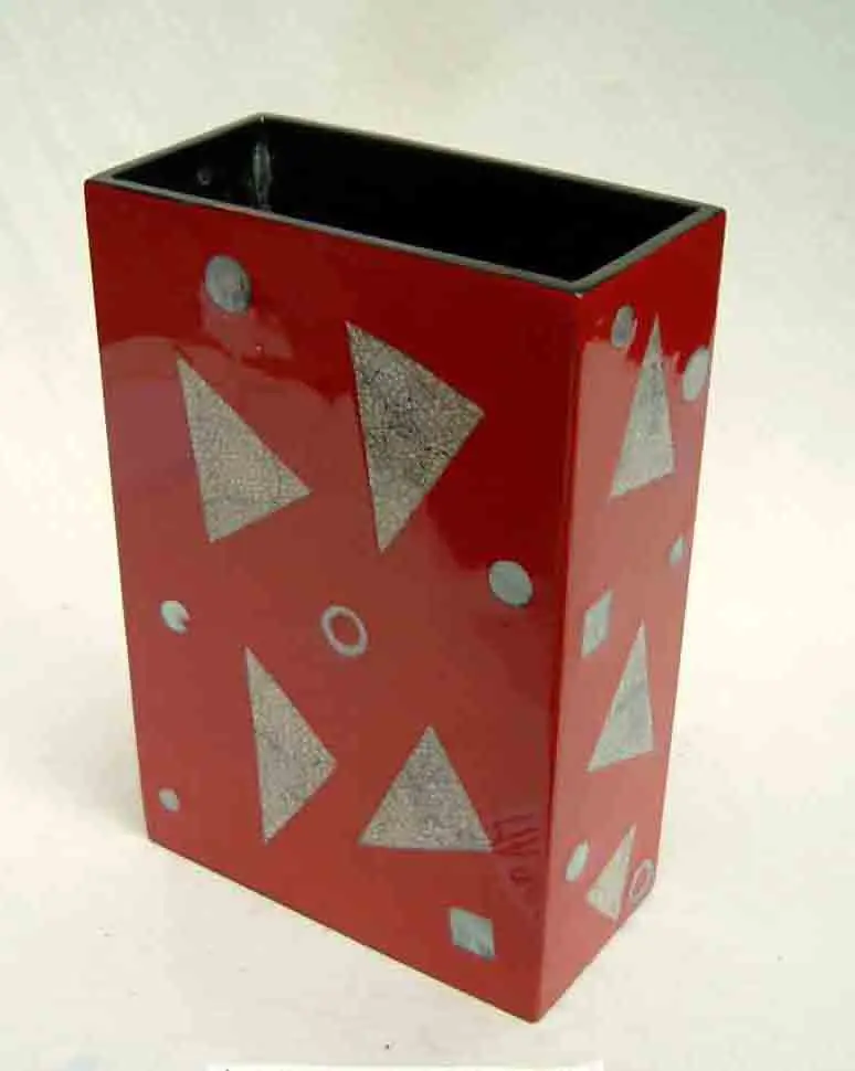 
Rectangular lacquer vase with egg-cell finishing, Vietnam handicrafts, for home-decor, tableware, kitchenware, houseware 