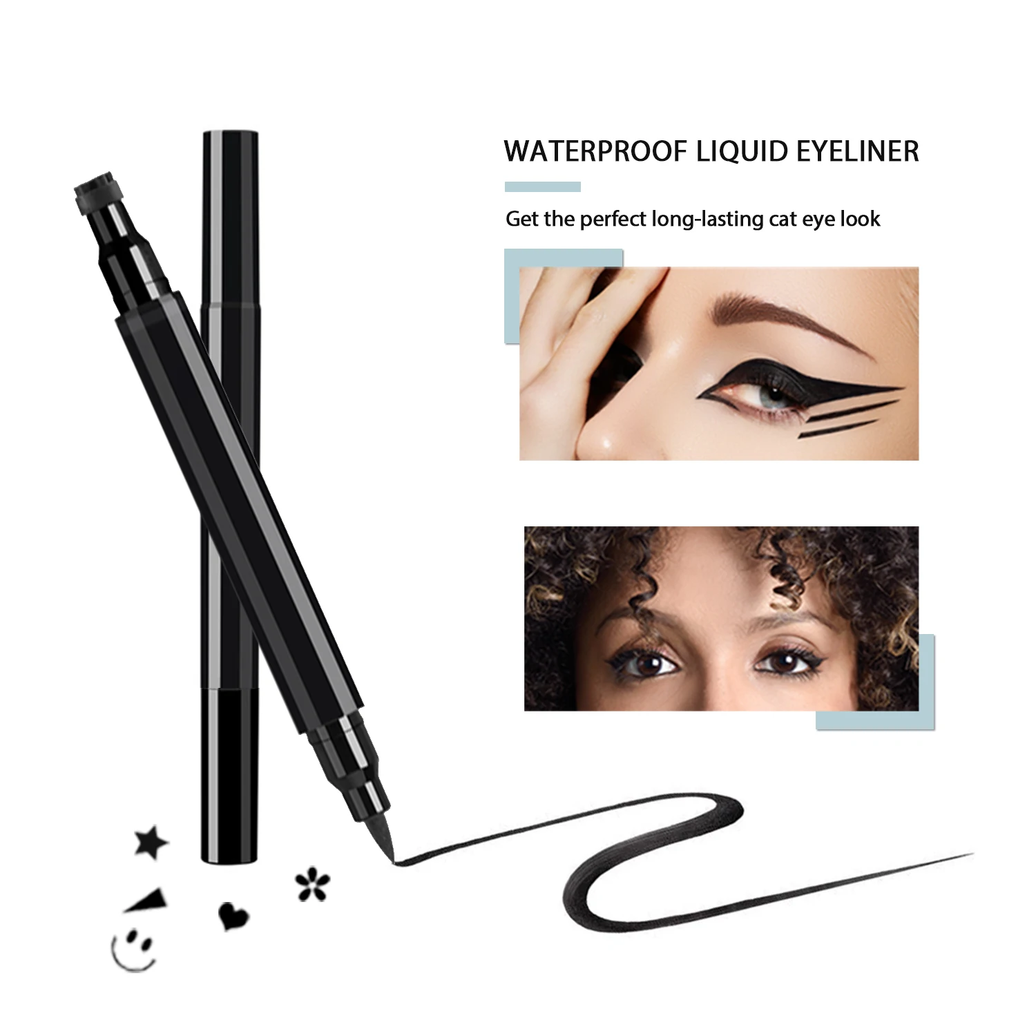 Private Label Long Lasting Black Eyeliner Pencil Vegan Quick Dry Waterproof Colorful Water Activated Liquid Eyeliner