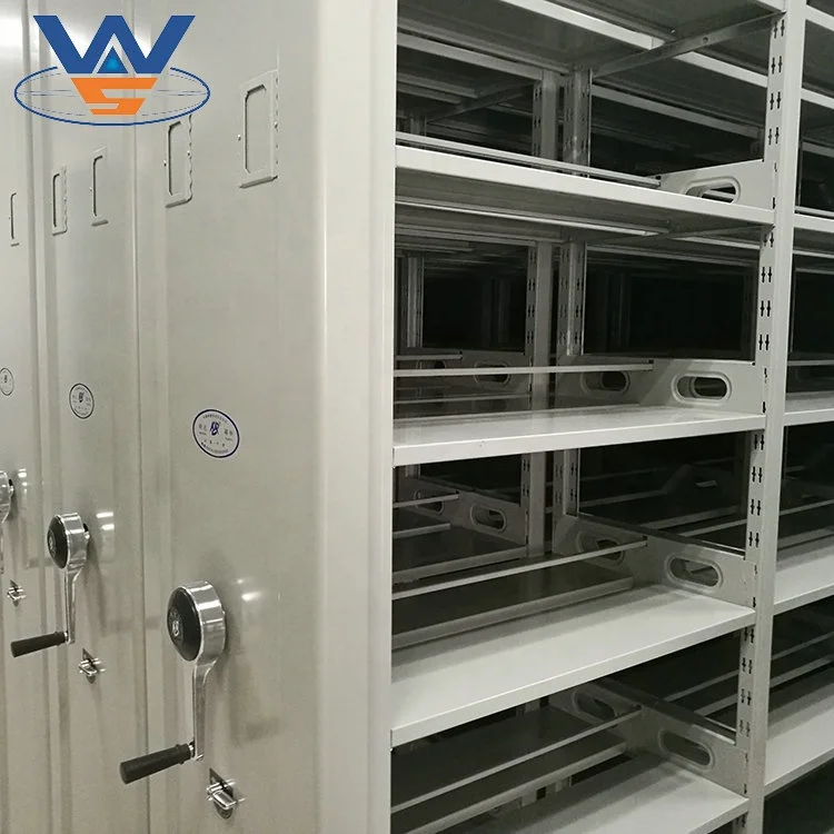 Easy Operate Metal Movable Mobile Shelving/Mobile Steel File Compactor/Compact Intelligent Steel Mobile Shelving