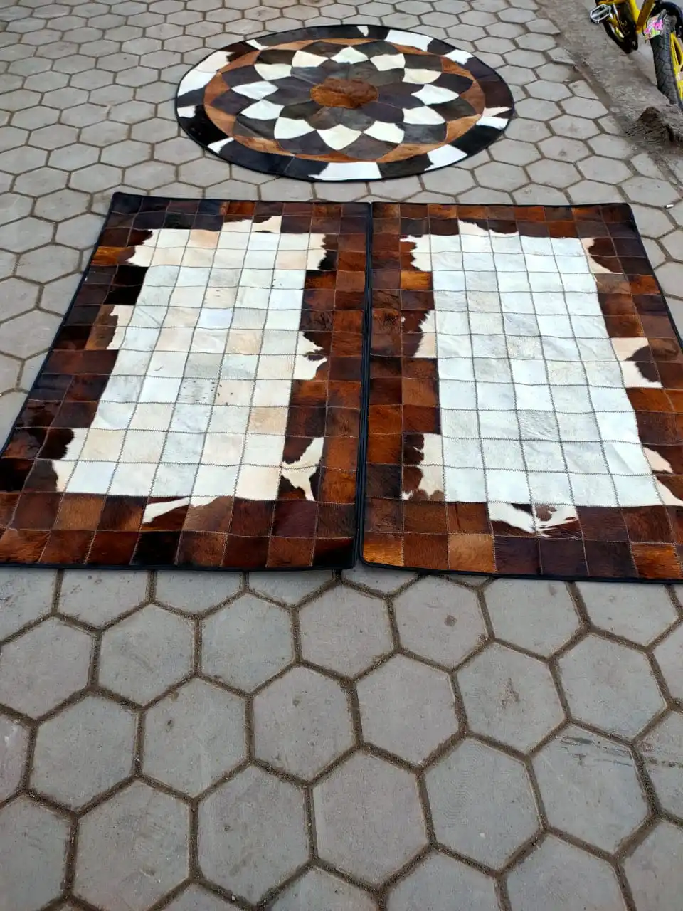 Cow Leather With Hair On Rugs