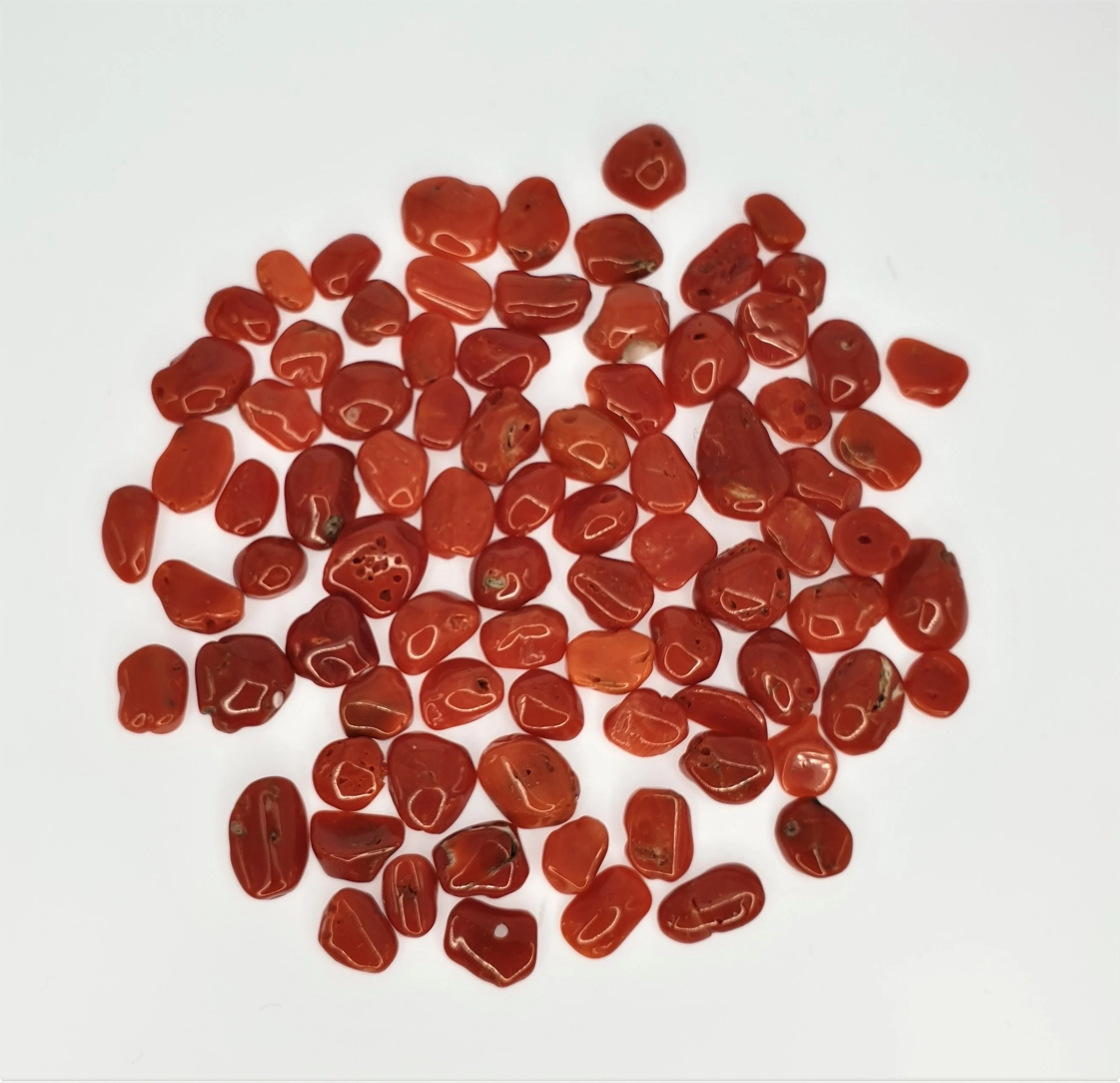 
MEDITERRANEAN CABS Jewelry Making Natural RED ITALIAN CORAL BAROQUE Flat CUT BAROQUE Shape Coral Cab Free A-AB GRADE 