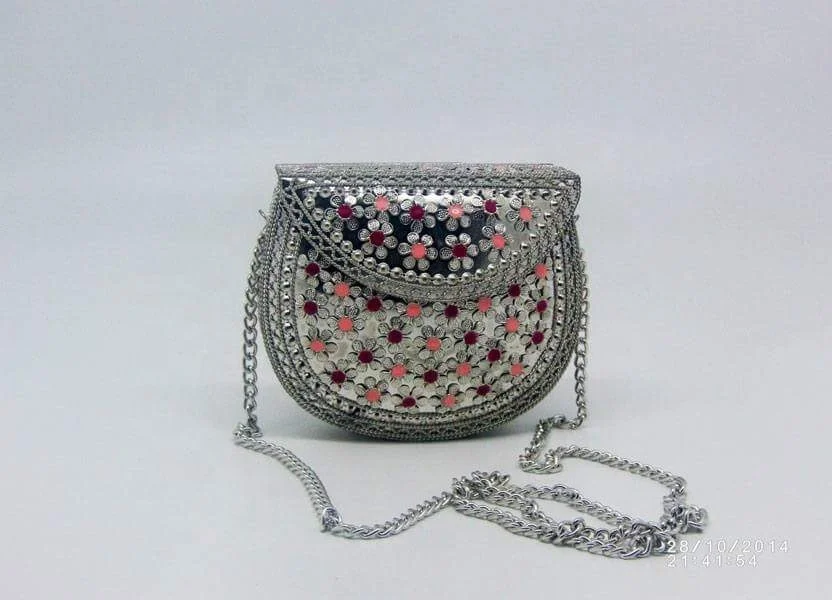 Brass Metal Clutch Beg