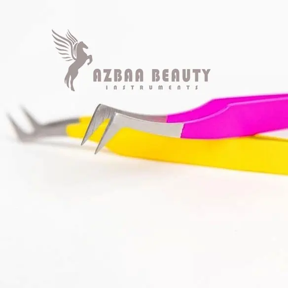 Объем груди ресниц Пинцет фантастический зигзаг стиль длинный тонкий пакистанский сделано ресницы для наращивания заостренный