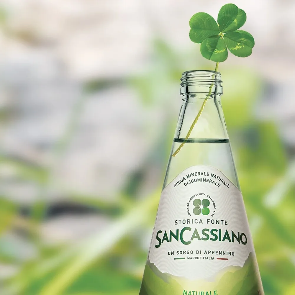 Итальянская минеральная вода San Cassiano 250 мл бутылка естественная упаковка оптовая