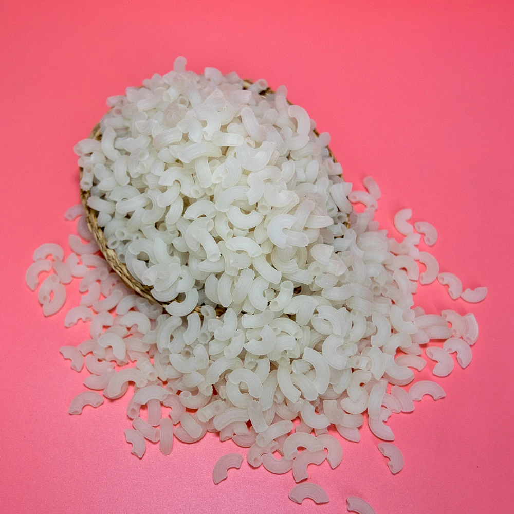 Wholesale Instant Noodle Short Macaroni Shape White Color Rice Noodle From Vietnam Macaroni Rice Pasta