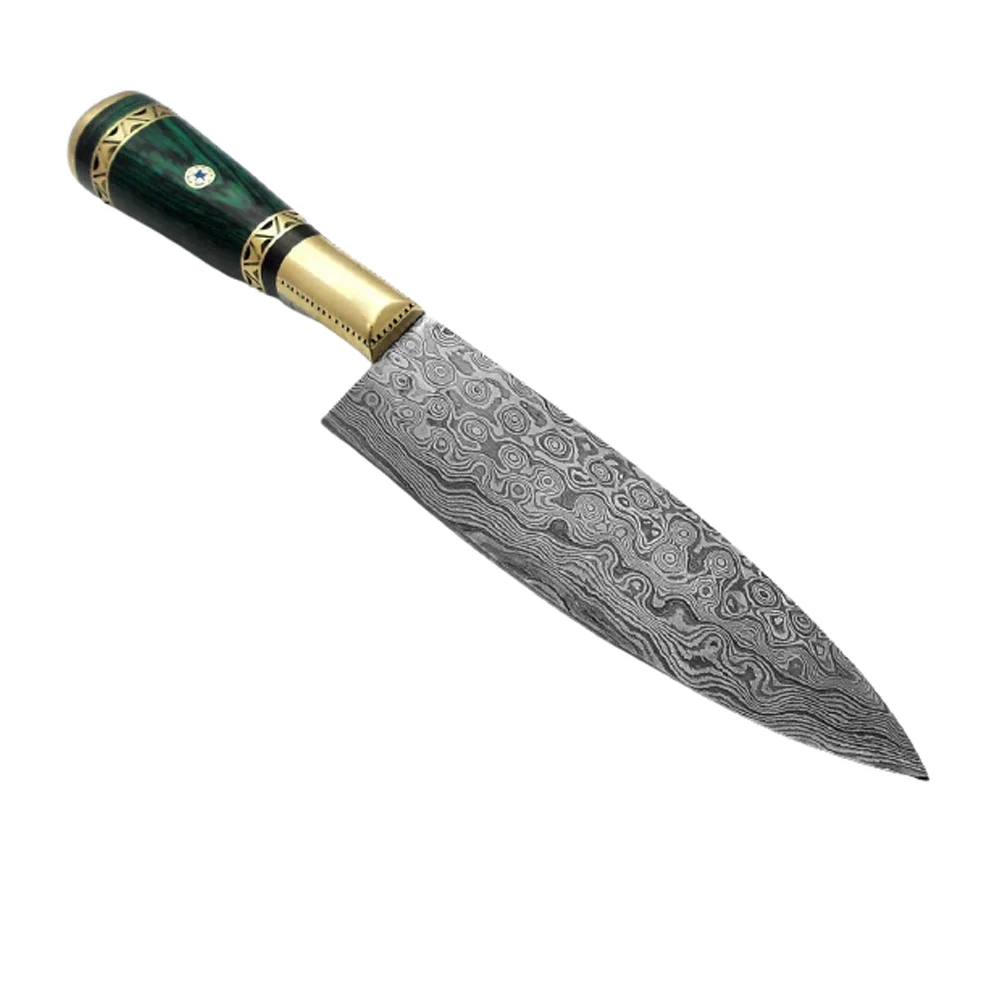 Дамасская сталь, ручная работа, изготовленный на заказ, необычный кухонный нож