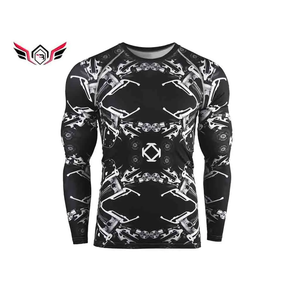 Wholesale Custom Logo Printed MMA Rash Guard High Quality low MOQ fast shipping new design rash guards