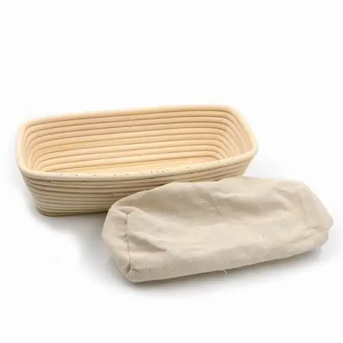 
Rattan bakery kitchen tools sets prooving round oval proofing bread basket for bread 