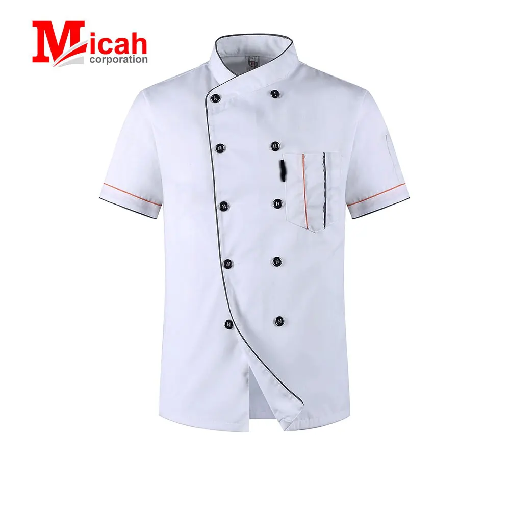 Chef Jacket Wholesale Head Chef Uniform Restaurant Hotel Kitchen Cooking Clothes Catering Foodservice Chef Shirt Apron