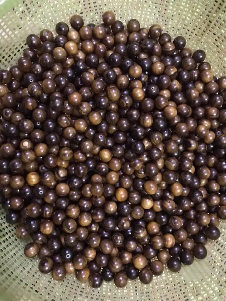 High quality round wooden beads from Vietnam/ Raw spacer lotus bead Competitive Price