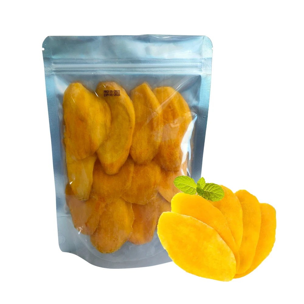 Vietnam Sweet Taste Mango Type Oval Shape Organic Open Air Cultivation Type Dried Mango in Vacuum Pack Packaging