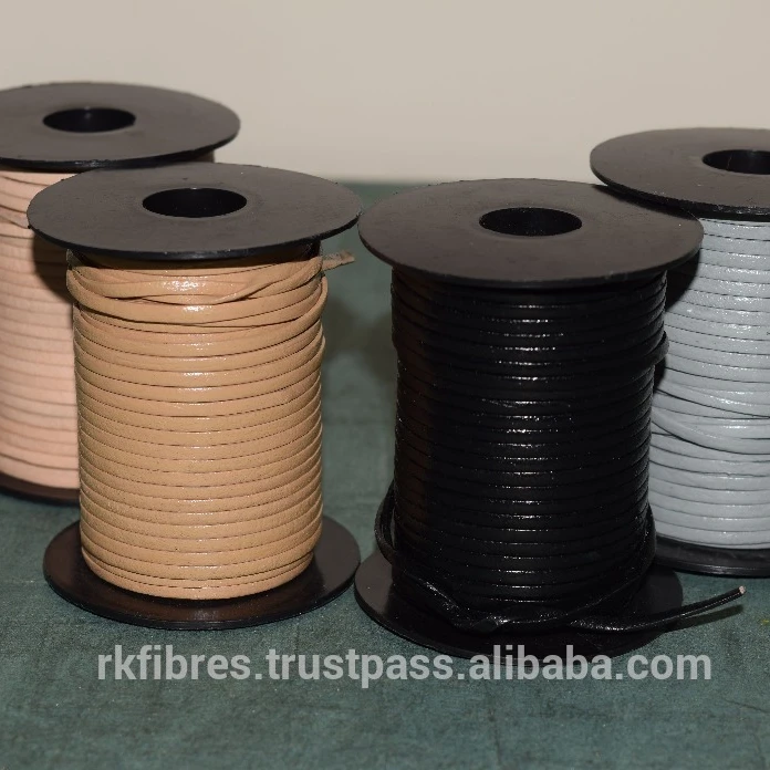 Custom Color PU Leather Strap Cord Bulk Tape for Shoe Usage