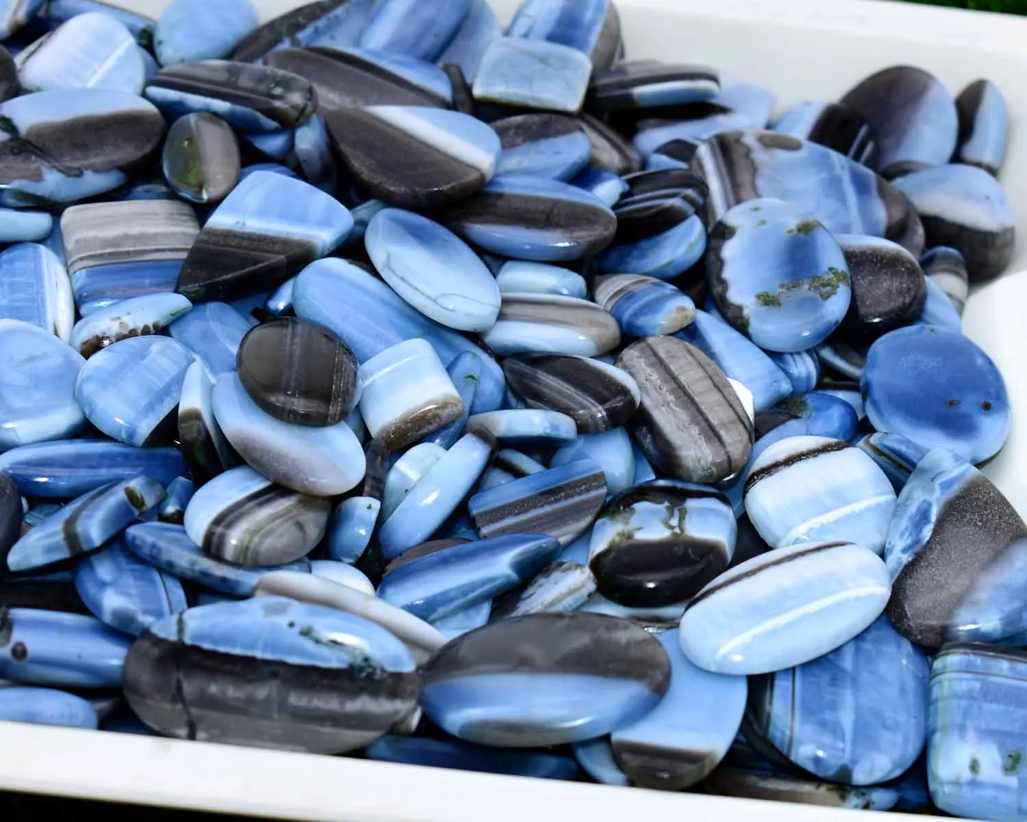  Натуральный синий опал драгоценный камень натуральный перуанский оптом свободный