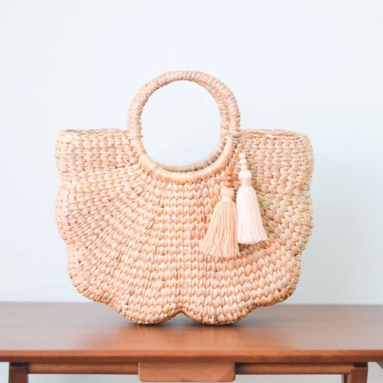 2020 Hot deals Eco Friendly New Trendy Straw HandBags for Girl Women Lady Soft Customized Seagrass Straws Bag made in Vietnam