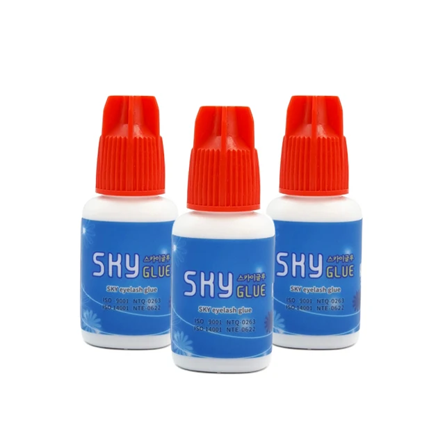 Sky Glue S  5ml for Eyelash Extensions Korea Original Sky Glue Red Cap Fast Dry Long Lasting Eyelash Glue Private Label Adhesive