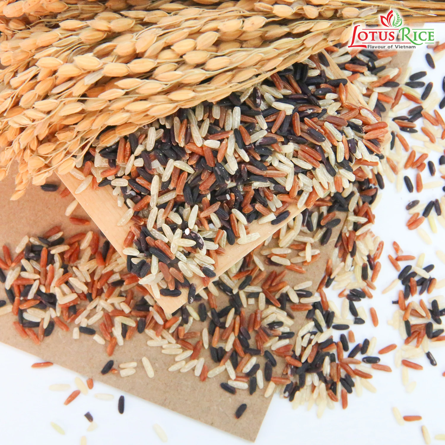 Вьетнамский высококачественный питательный натуральный рис свежий смешанный (черный + красный коричневый) здоровый