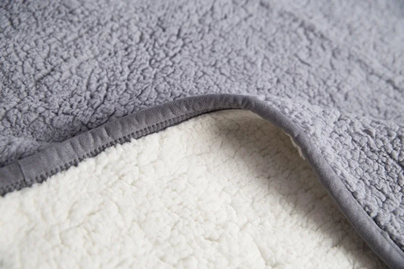  Лидер продаж серое мягкое двустороннее одеяло Sherpa для маленьких мальчиков и новорожденных