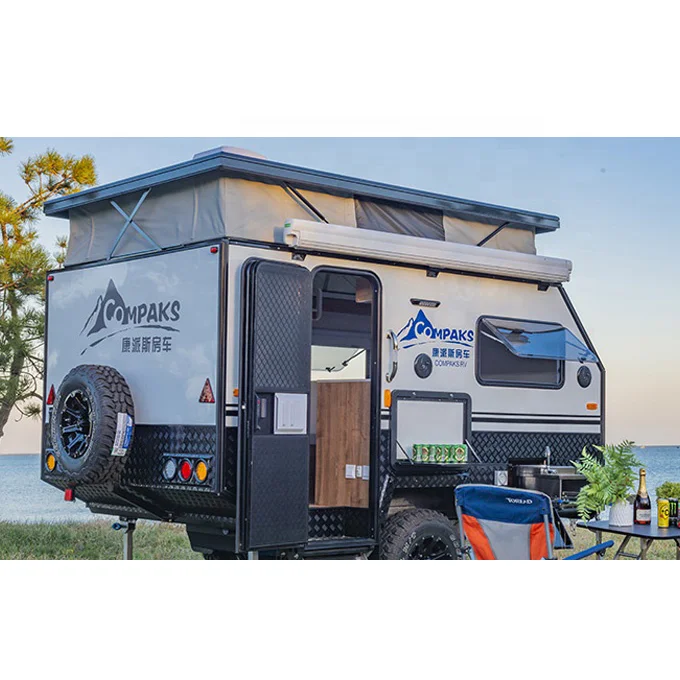 RVHOMELAND Large bearing capacity travel trailer camper caravan excellent camping caravan travel trailer