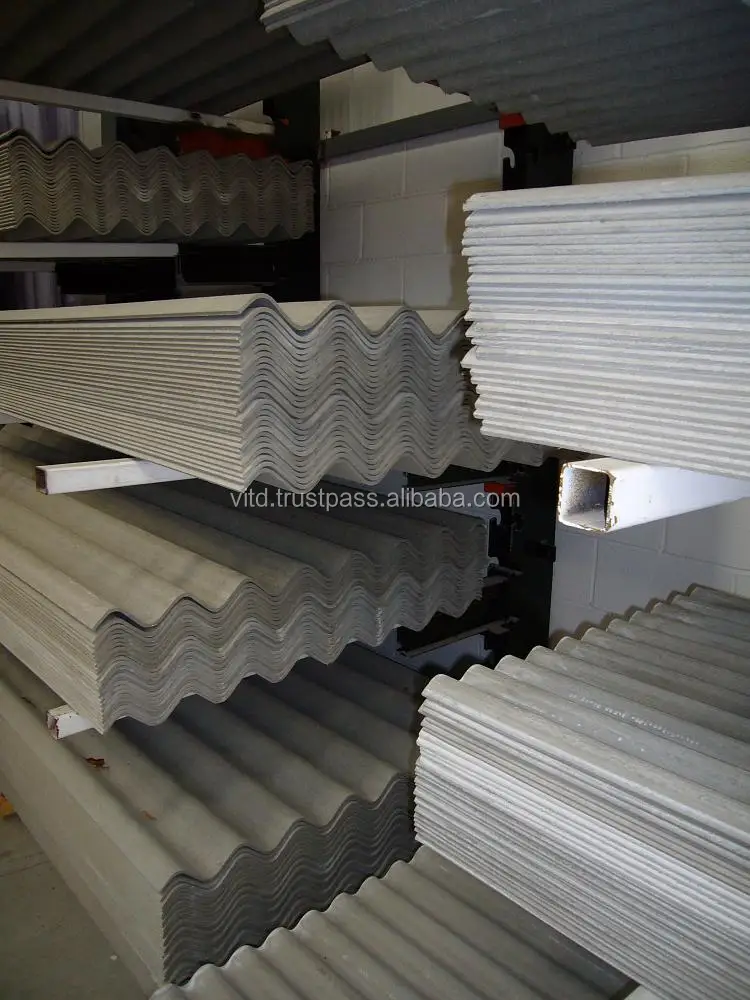 Super Strength Grey Industrial Design Fiber Cement Corrugated Roofing Sheets for Industrial Warehouse Construction