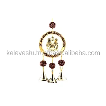 brass bell wind chime with OM
